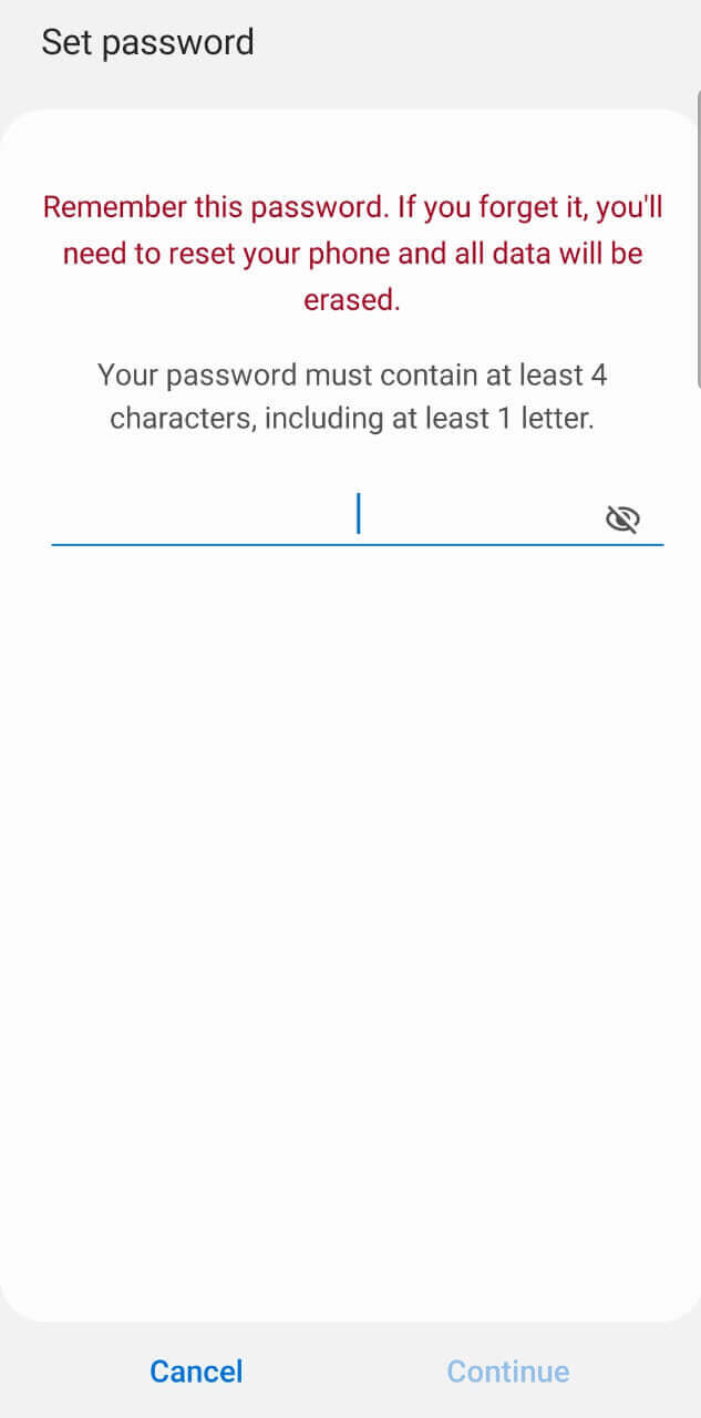 How to Set Password